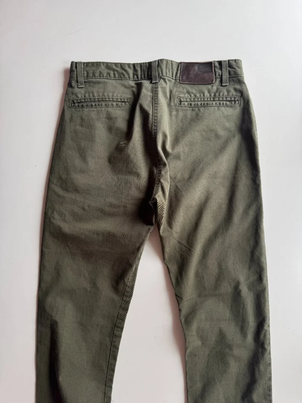 NAKED & FAMOUS Khaki Green Stretch Twill Slim Chino Pants, Size 30 - Picture 10 of 15
